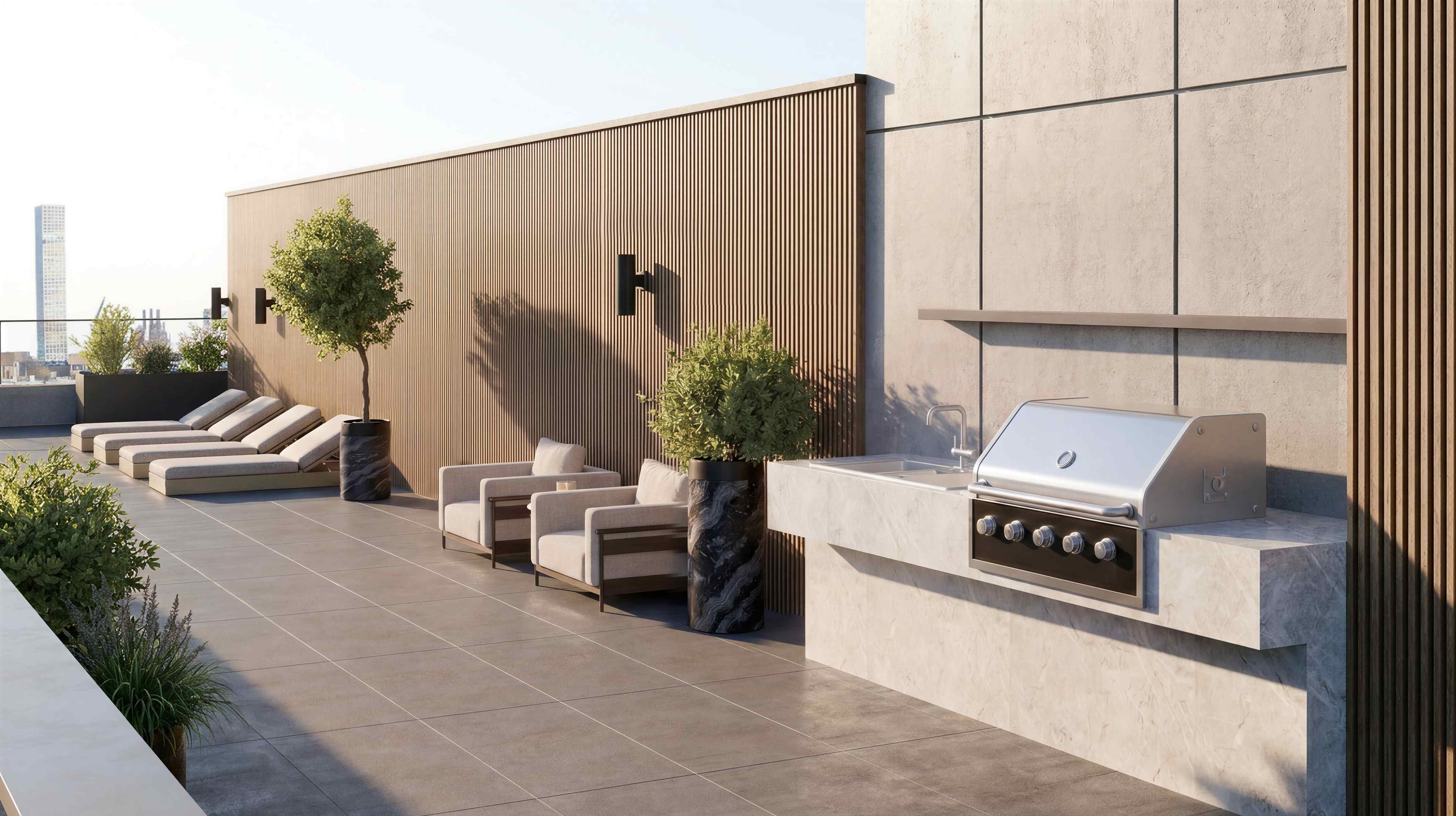 ROOFTOP TERRACE & BBQ