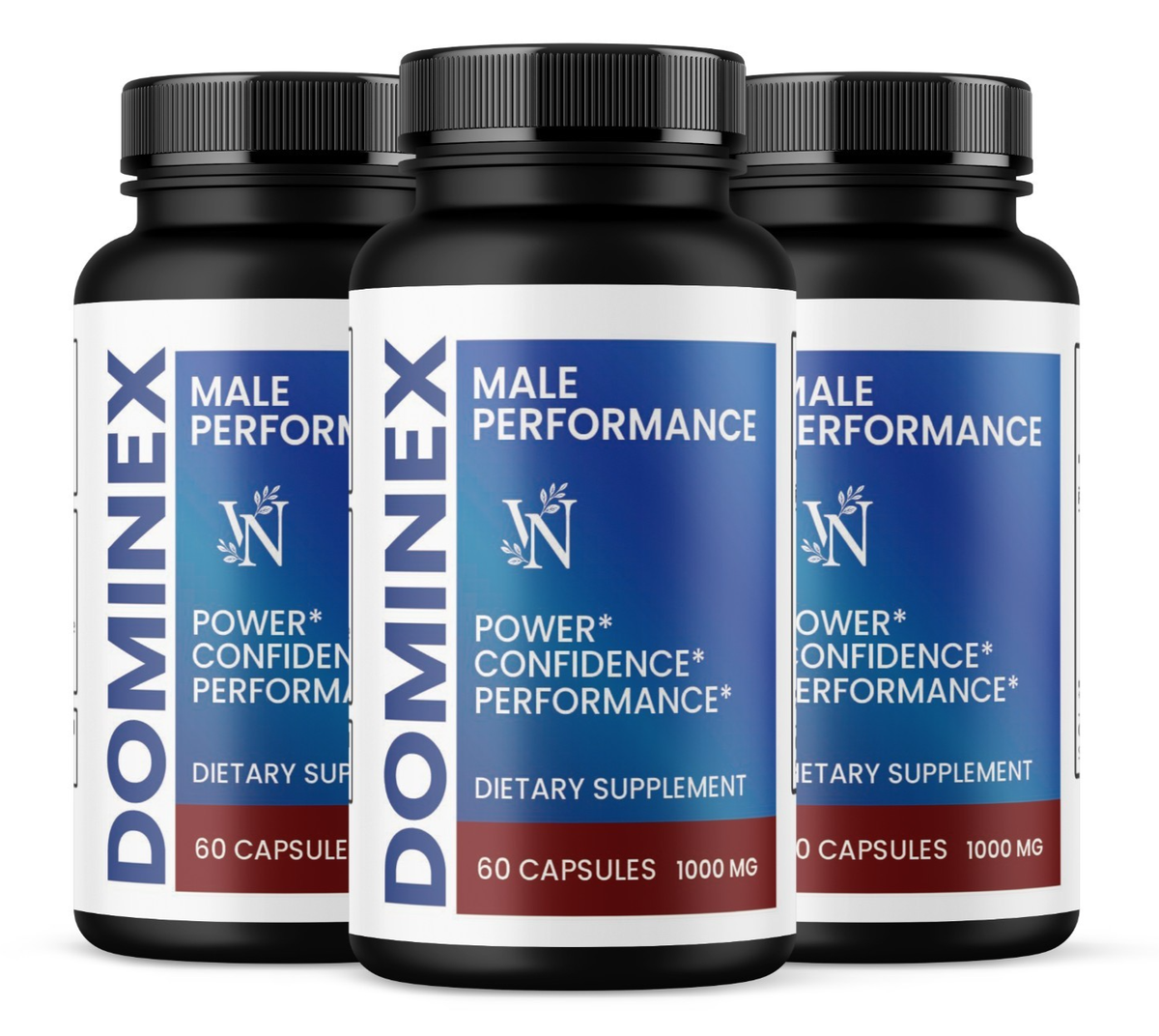 DOMINEX Male Performance dietary supplement bottles