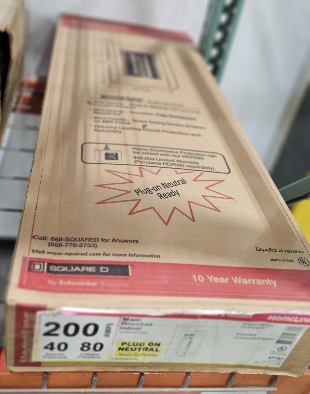 Square D (Schneider Electric) HOM4080M200PC - 200A Main Breaker Load Center thumbnail 5