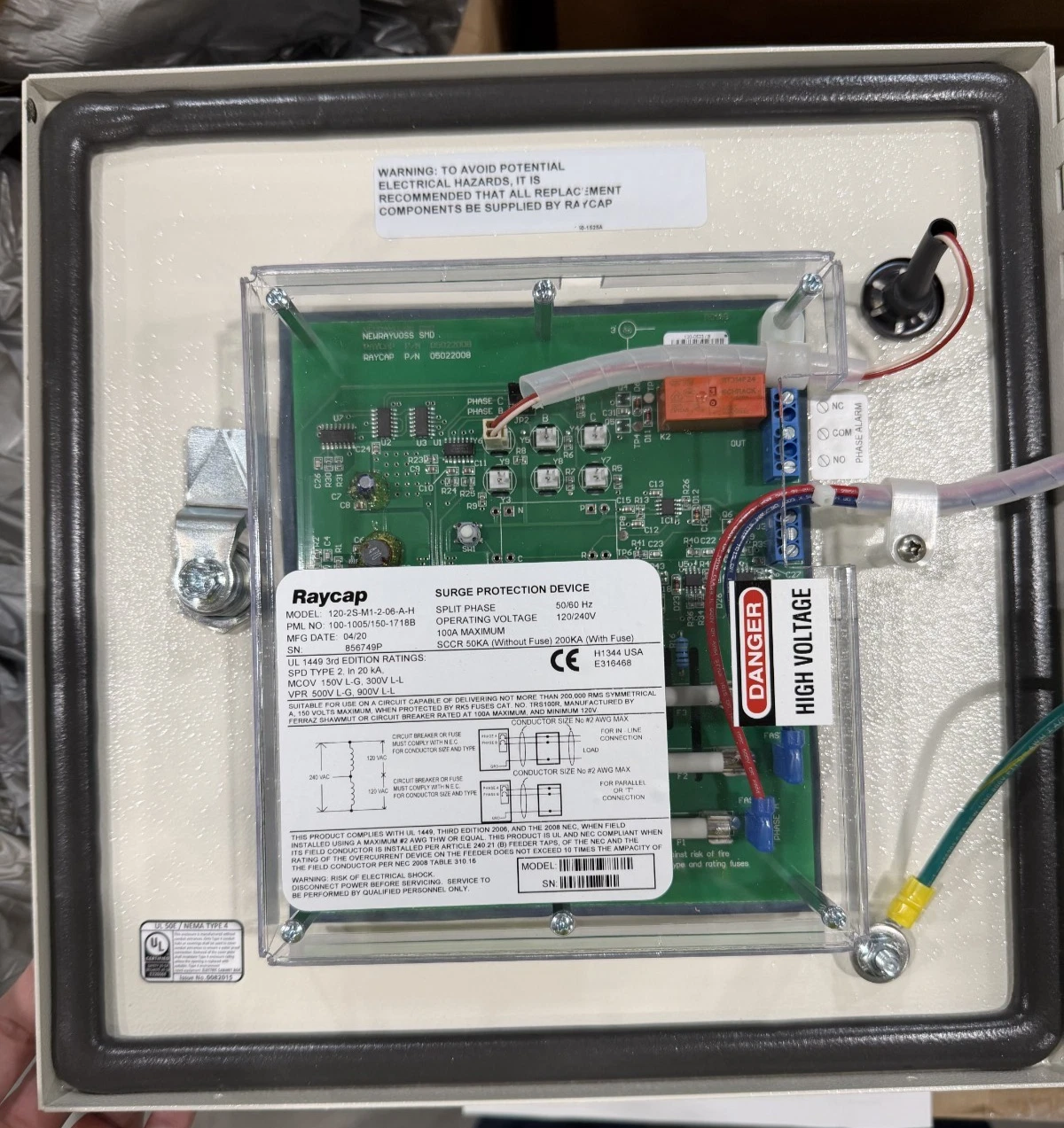 Raycap Rayvoss Series SPD | 120-2S-M1-2-06-A-H thumbnail 6