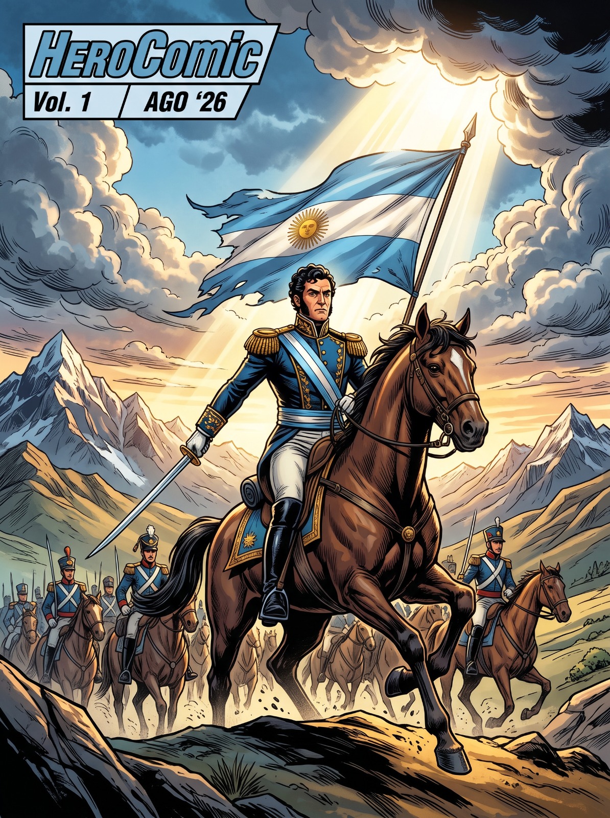 Cómic ilustrado de José de San Martín