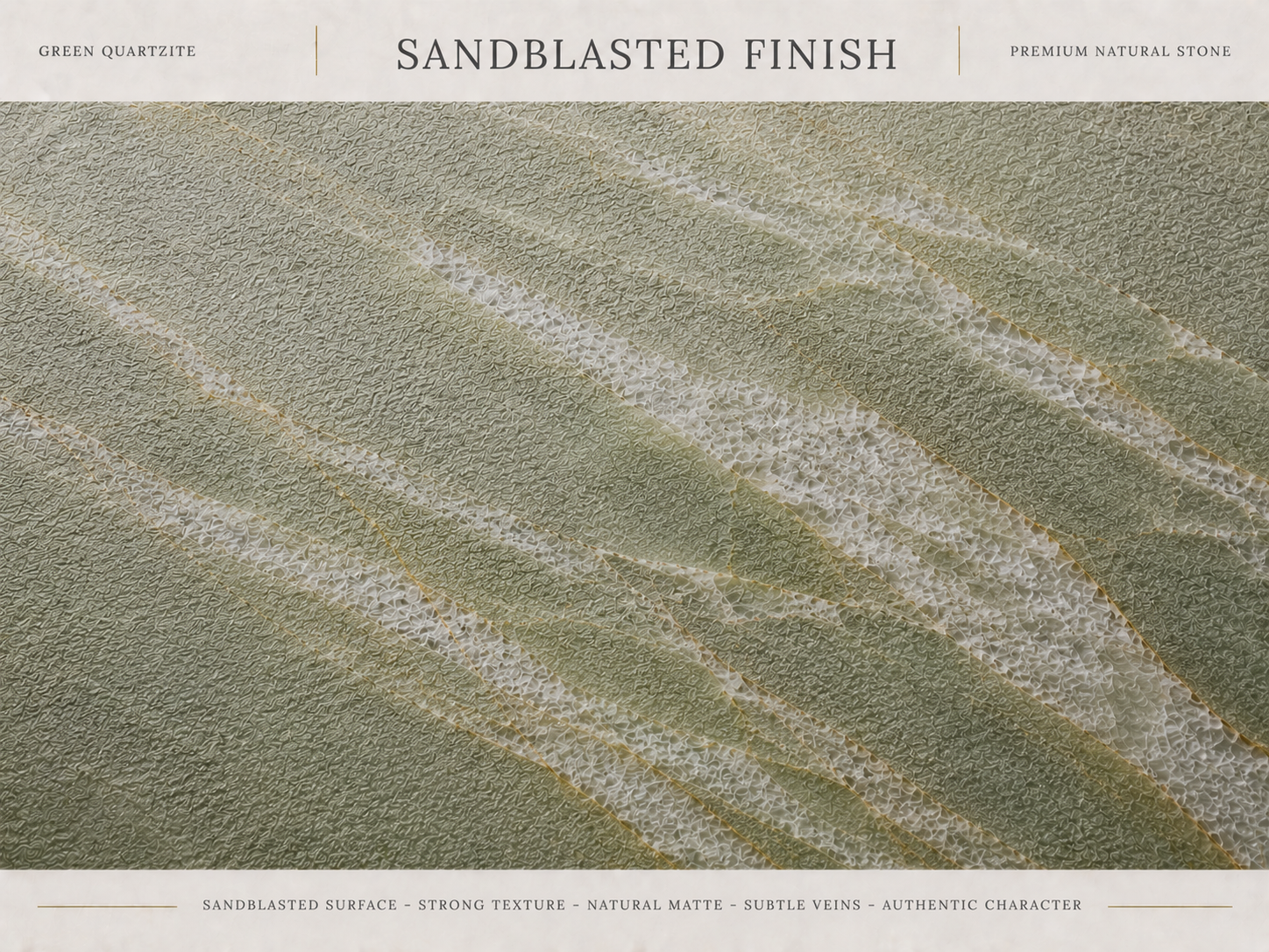 Sandblasted finish
