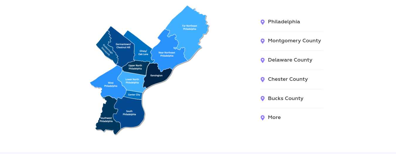 MOMS Mobile Oil Change Service Areas Map