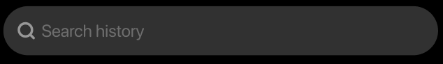 Search history bar with magnifying glass icon and placeholder text