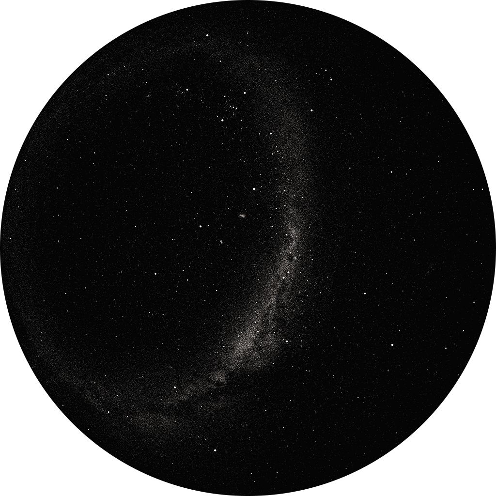 Disco de proyección: Vía Láctea del Hemisferio Sur