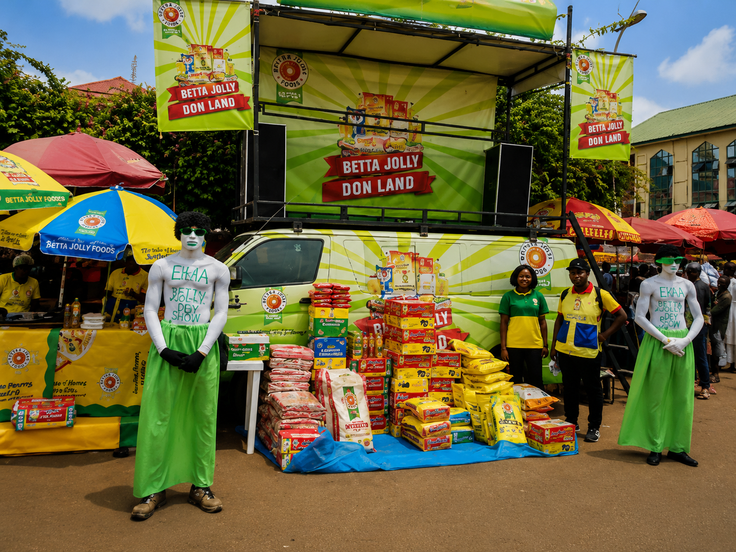 Betta Jolly brand activation display