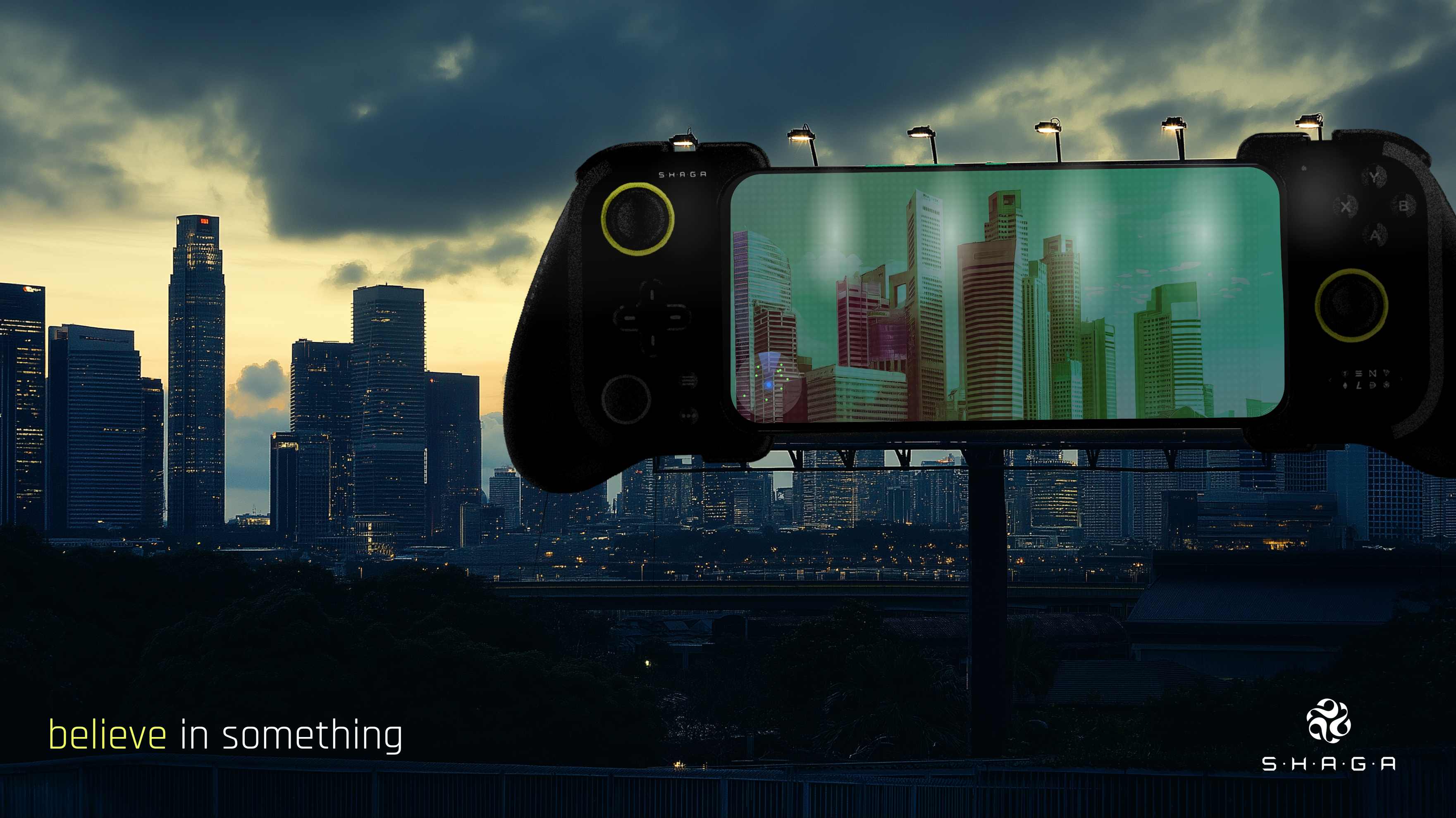 SHAGA Futuristic City Billboard