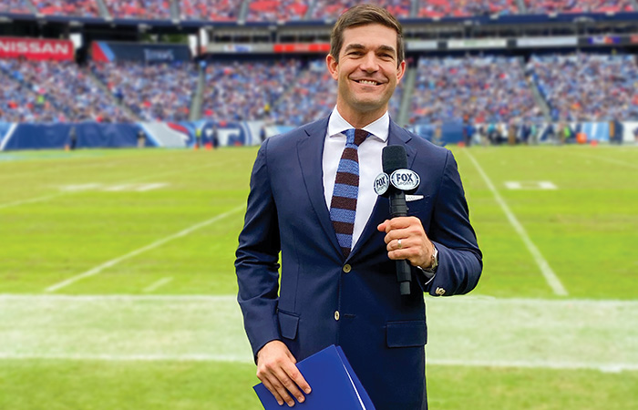Shane Bacon FOX Sports portrait at NFL stadium