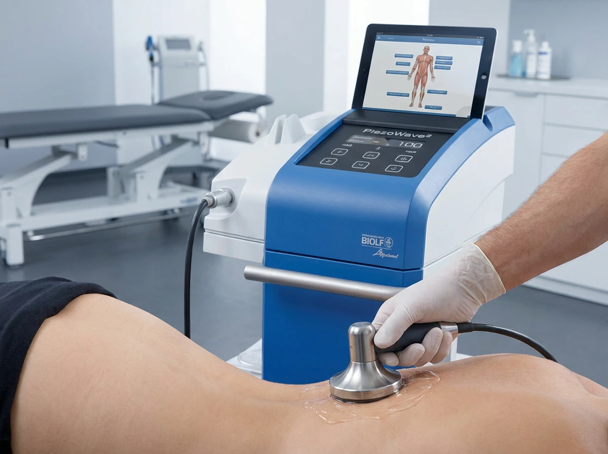 Shockwave therapy session