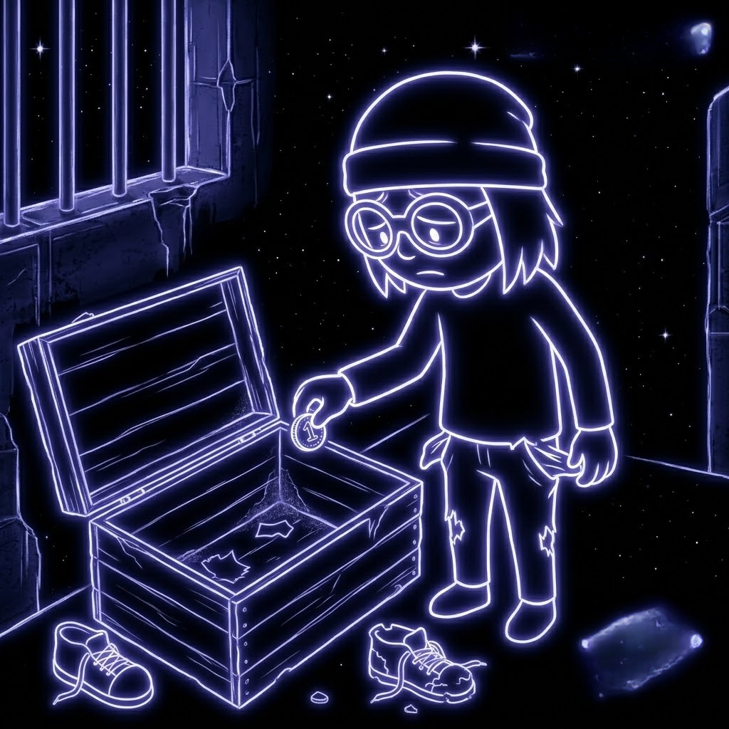 Character with treasure chest