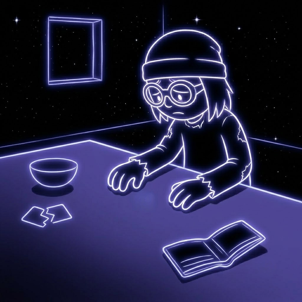 Character at table