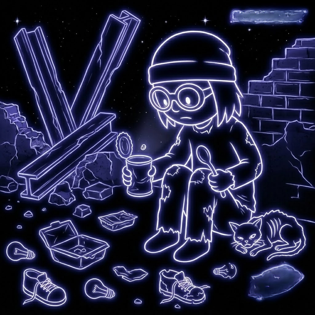 Character in ruins