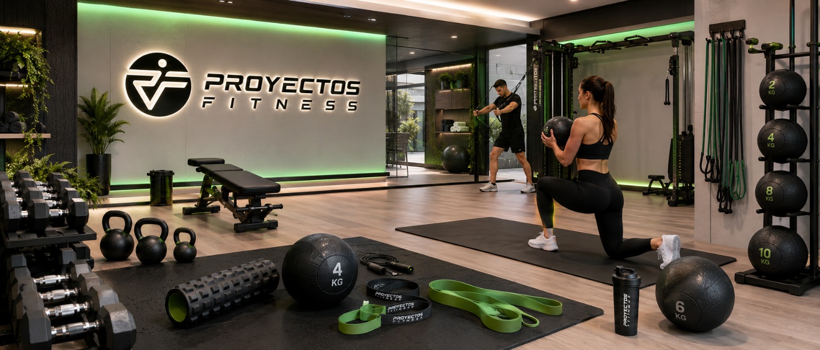 Gimnasio equipado por Proyectos Fitness