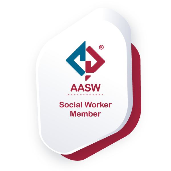 Australian Association of Social Workers Social Worker Member seal