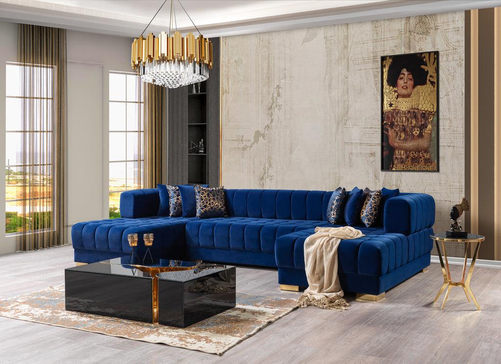 Royal Blue Sectional