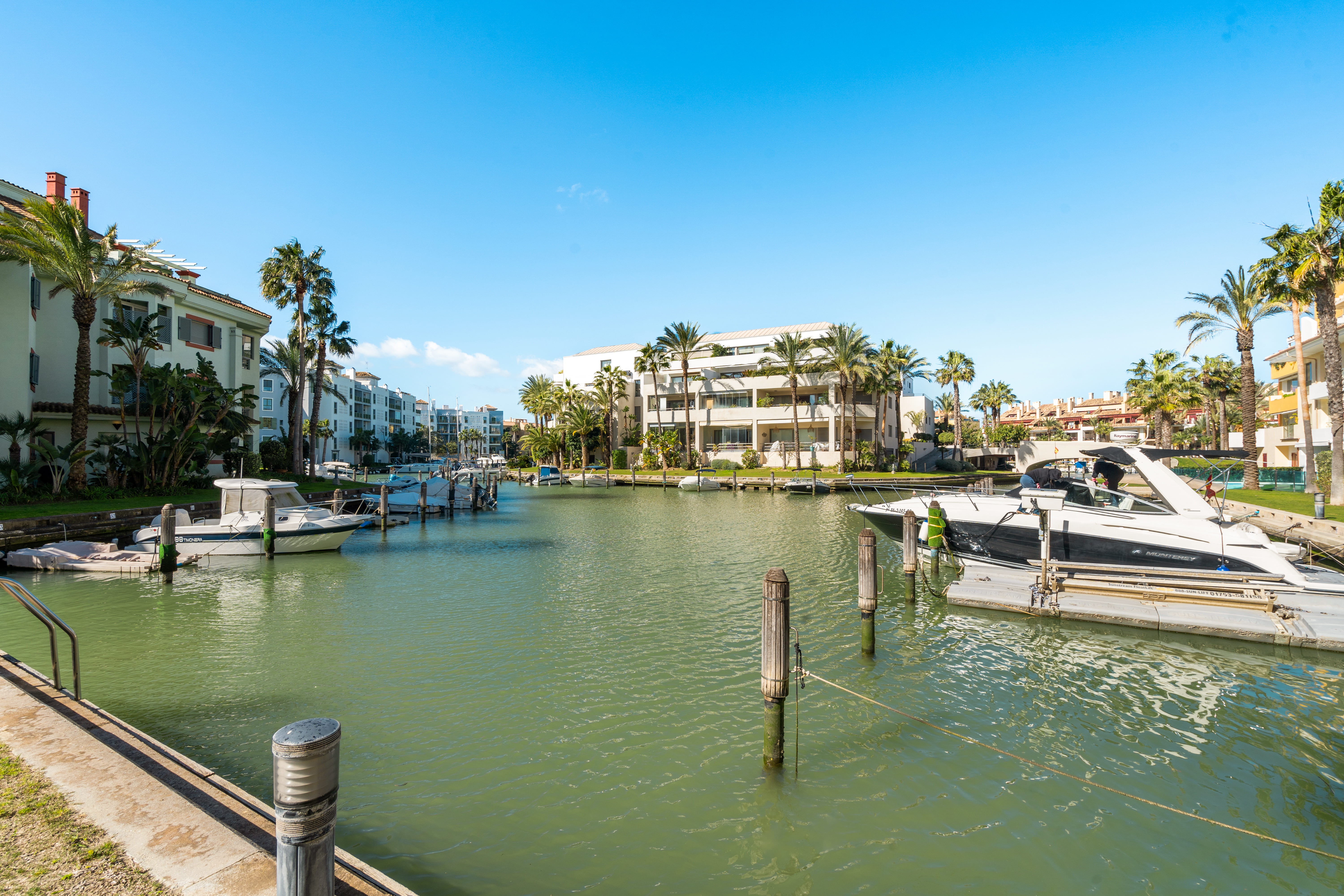 Sotogrande Alboaire - Marina with modern yachts and Mediterranean waterfront