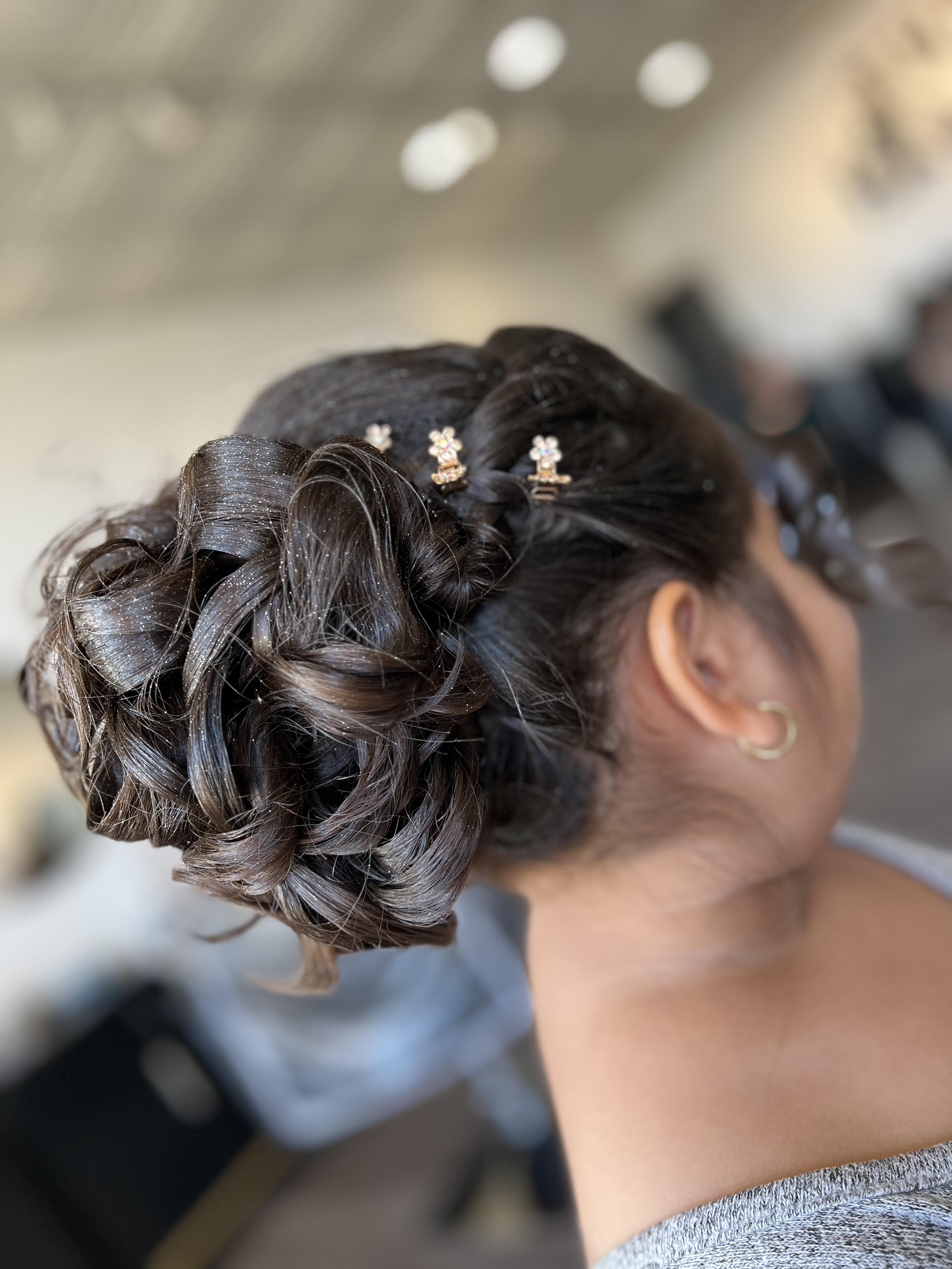 Special occasion updo hairstyle at The Hair Co. Salon in Phoenix, AZ