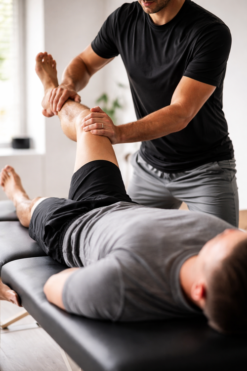 Sports physical therapist providing one-on-one care in Clark, New Jersey