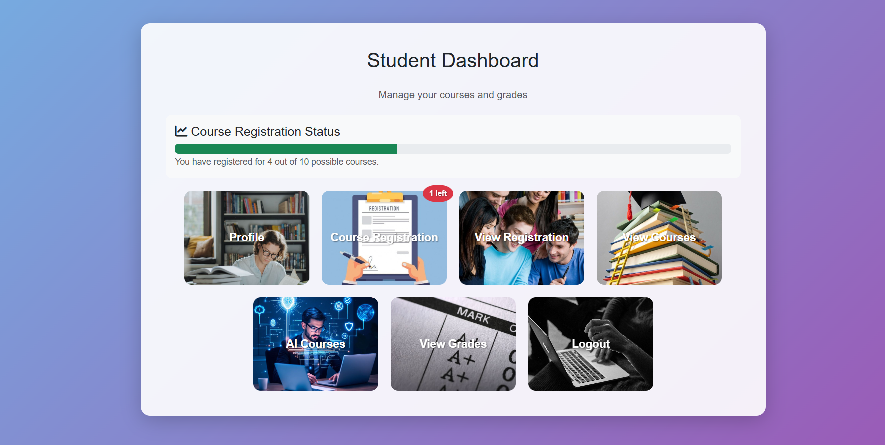 AI Student Registration System