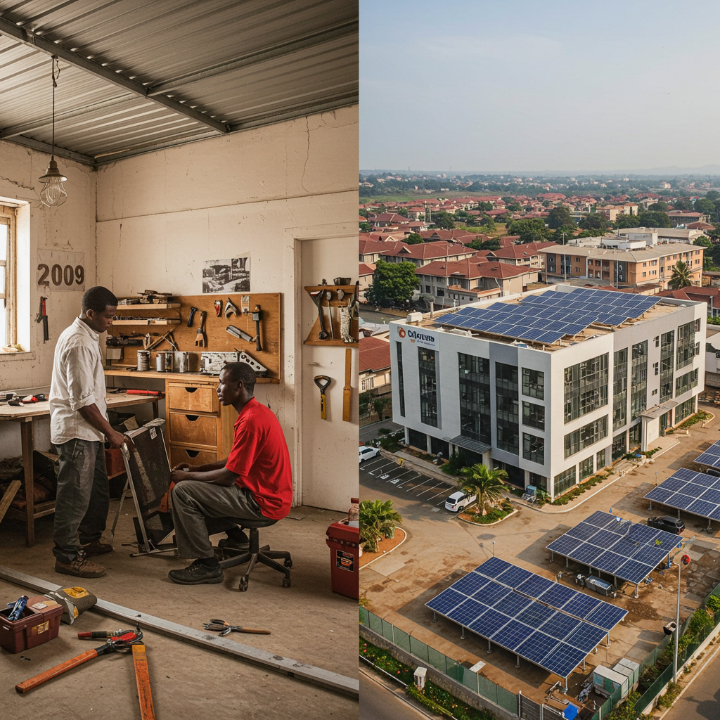 DEC Tech journey from 2009 workshop to modern solar facility