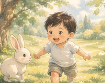AI-generated storybook style illustration
