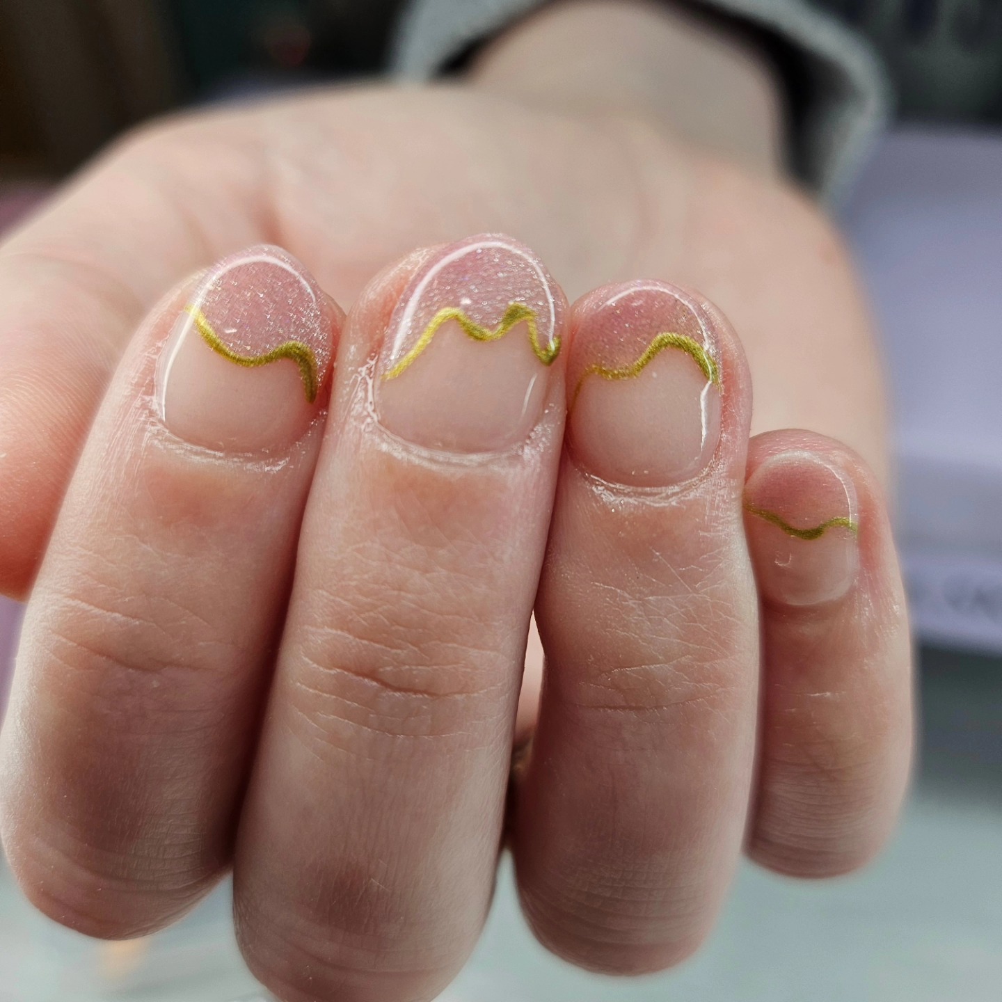 Glitter nail art