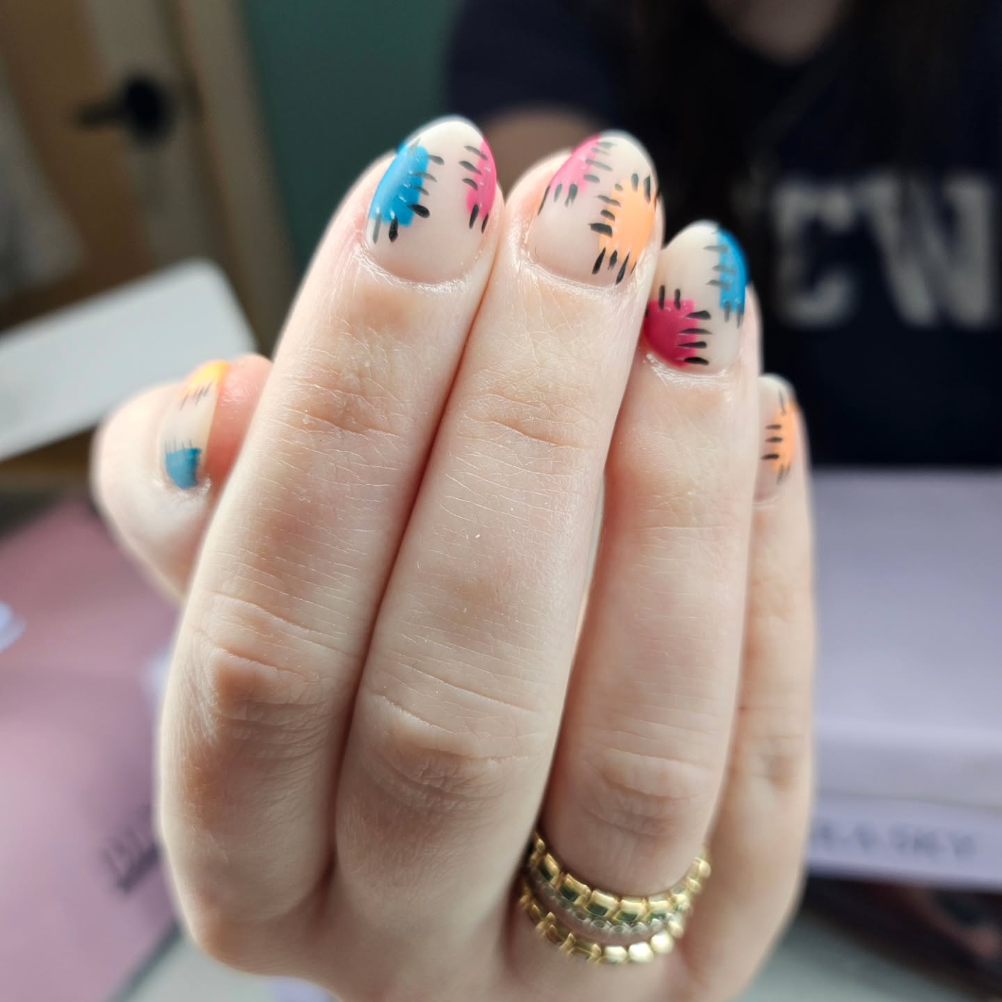 Colorful nail art