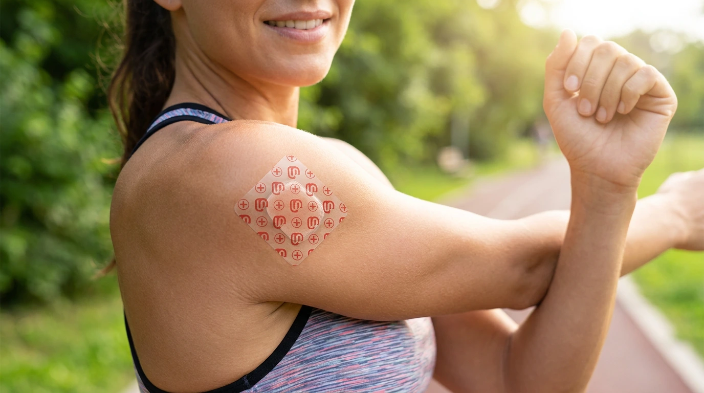 SuperPatch wearable patch on skin