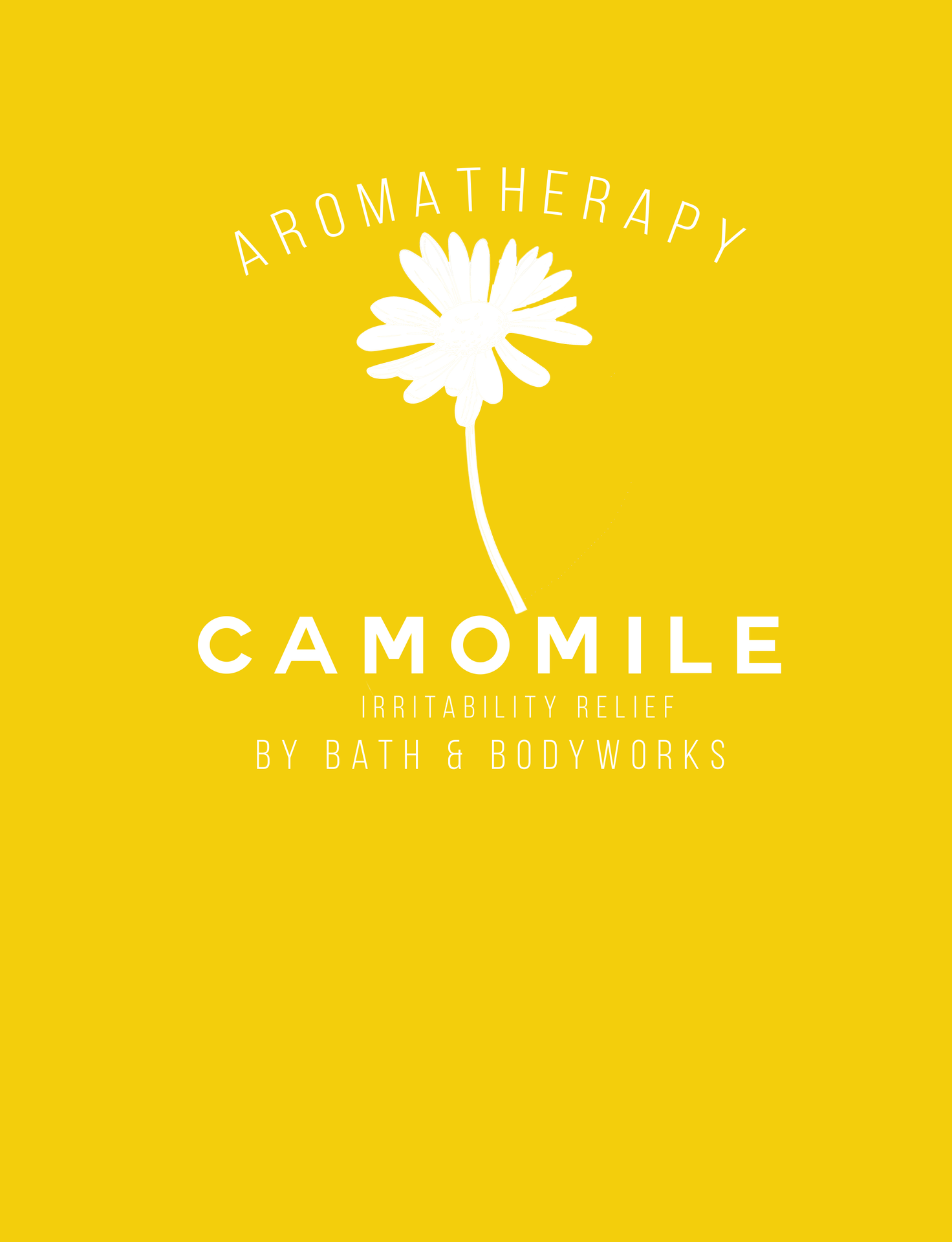 Chamomile candle label design