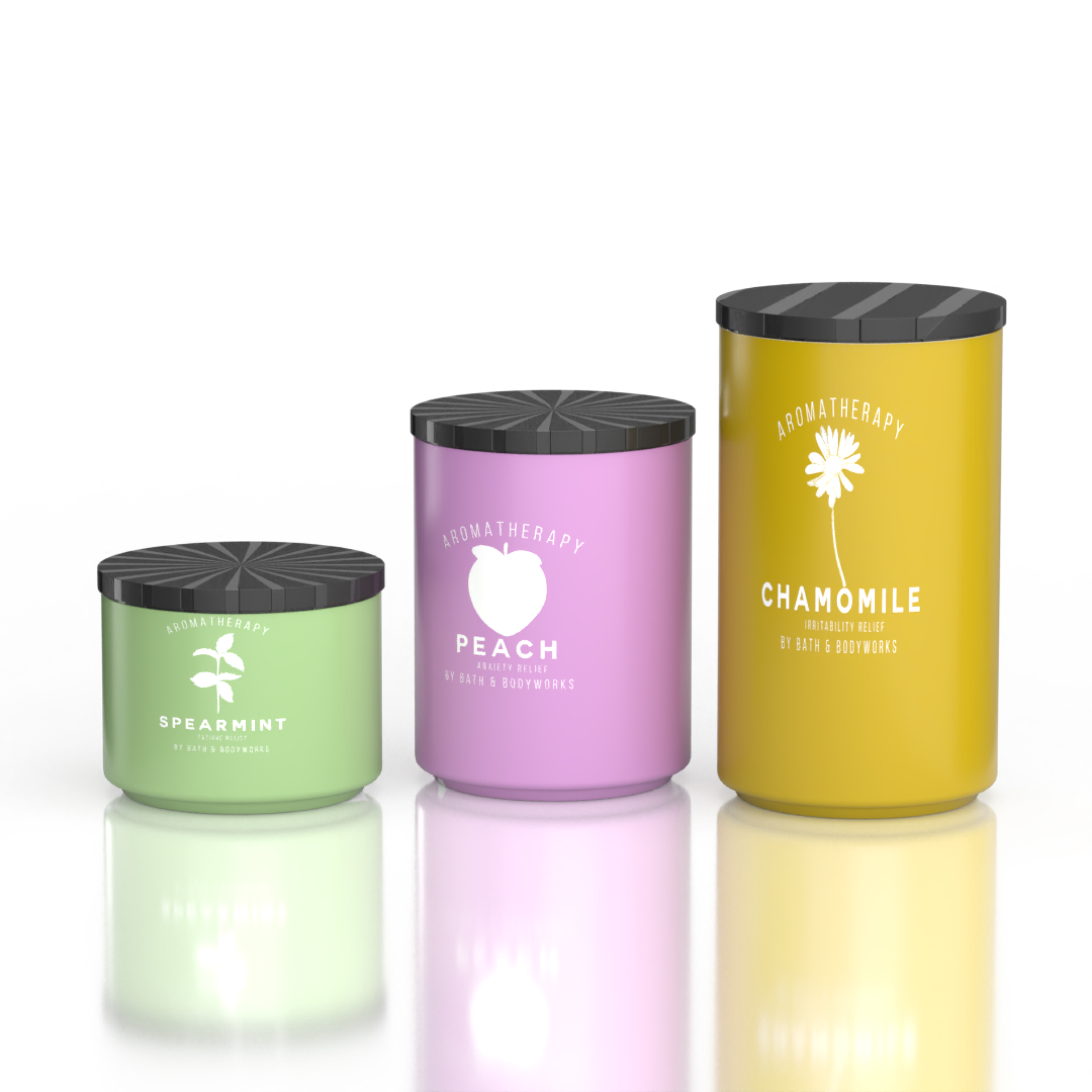 Aromatherapy candles lineup