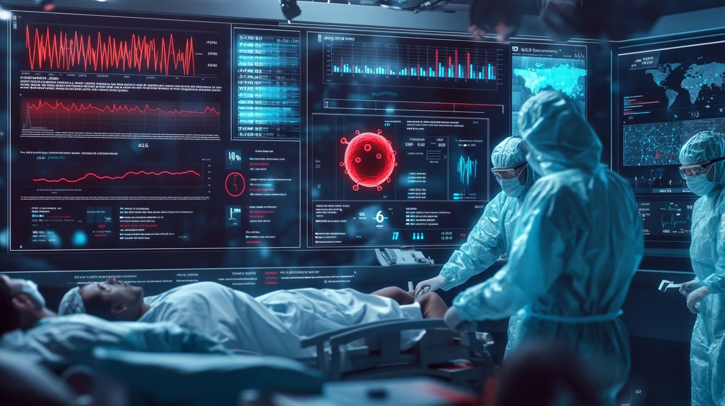 Tuberculosis Impact Tracker visualization showing medical data and healthcare workers