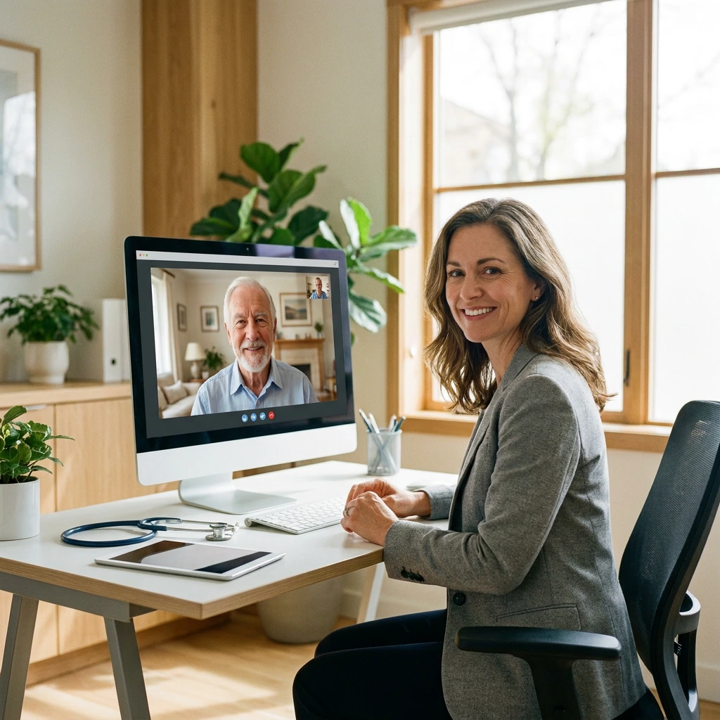 Telehealth virtual visit consultation