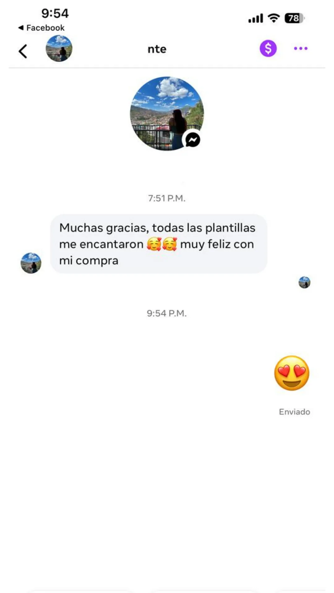 Testimonio de nte — todas las plantillas le encantaron, muy feliz con su compra