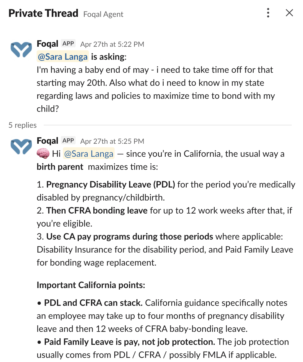 Private thread