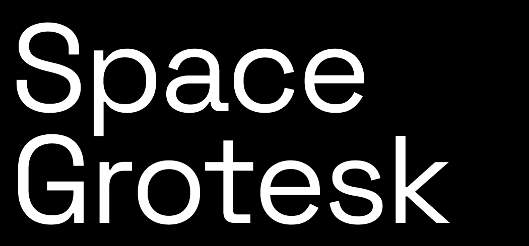 Tipografía Space Grotesk