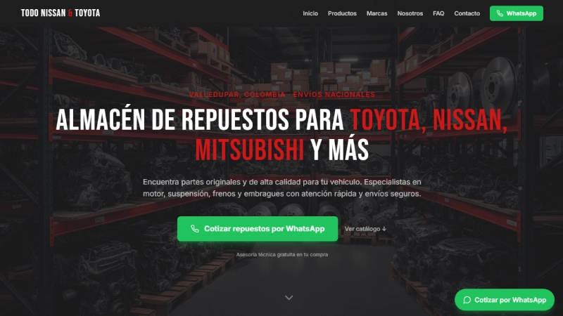 Proyecto web Todo Nissan & Toyota - E-commerce / Automotriz