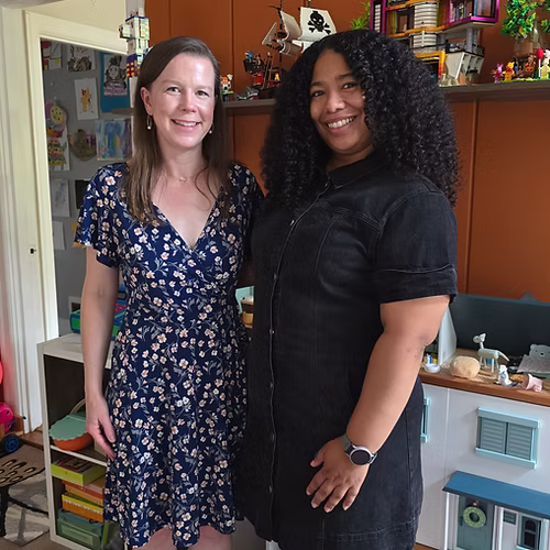 Tomara with a longtime friend and supporter