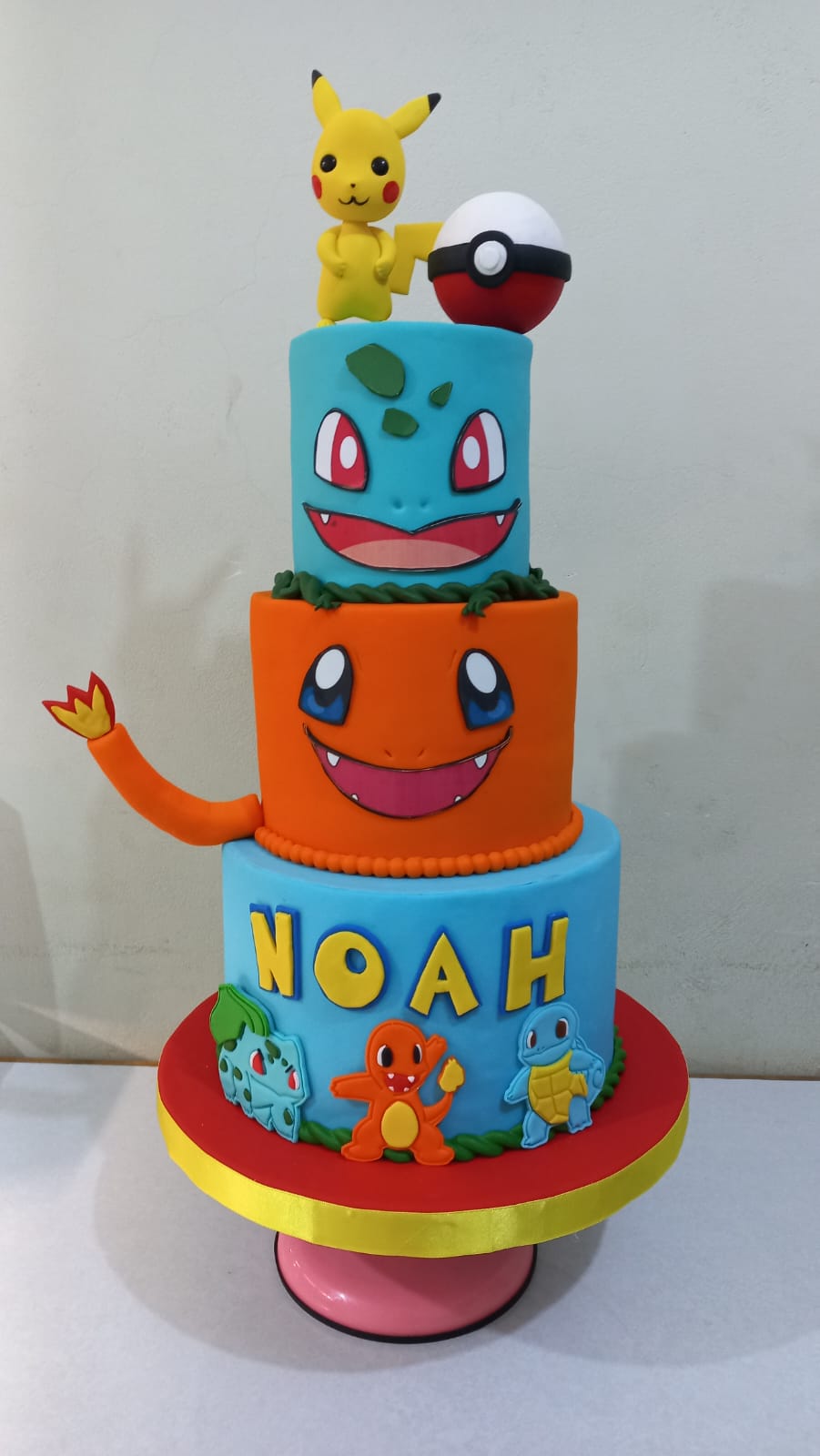Torta con temática de Pokemon
