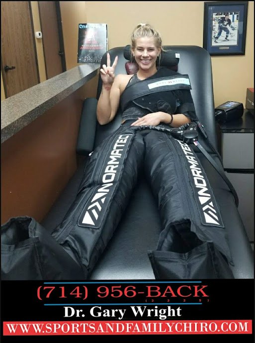 Normatec compression recovery session