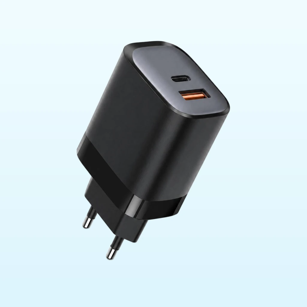 OEM 30W GaN Dual Port Fast Charger with USB-C and USB-A LR30AC-EU-M02