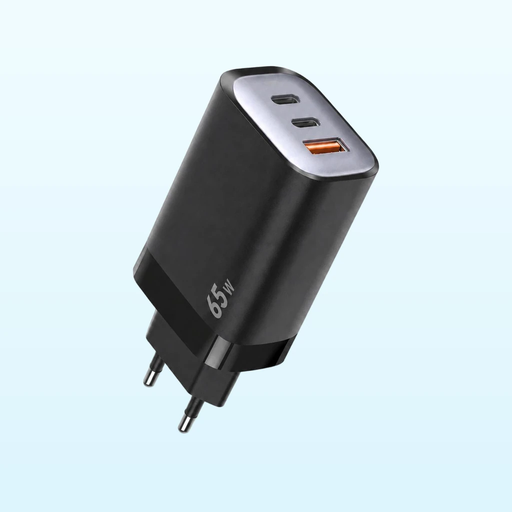 OEM 65W GaN 2C1A Charger for Laptop, Tablet and Phone Charging LR65ACC-EU-M02