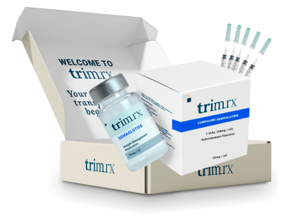 TrimRX GLP-1 + GIP Welcome Kit with medication and supplies
