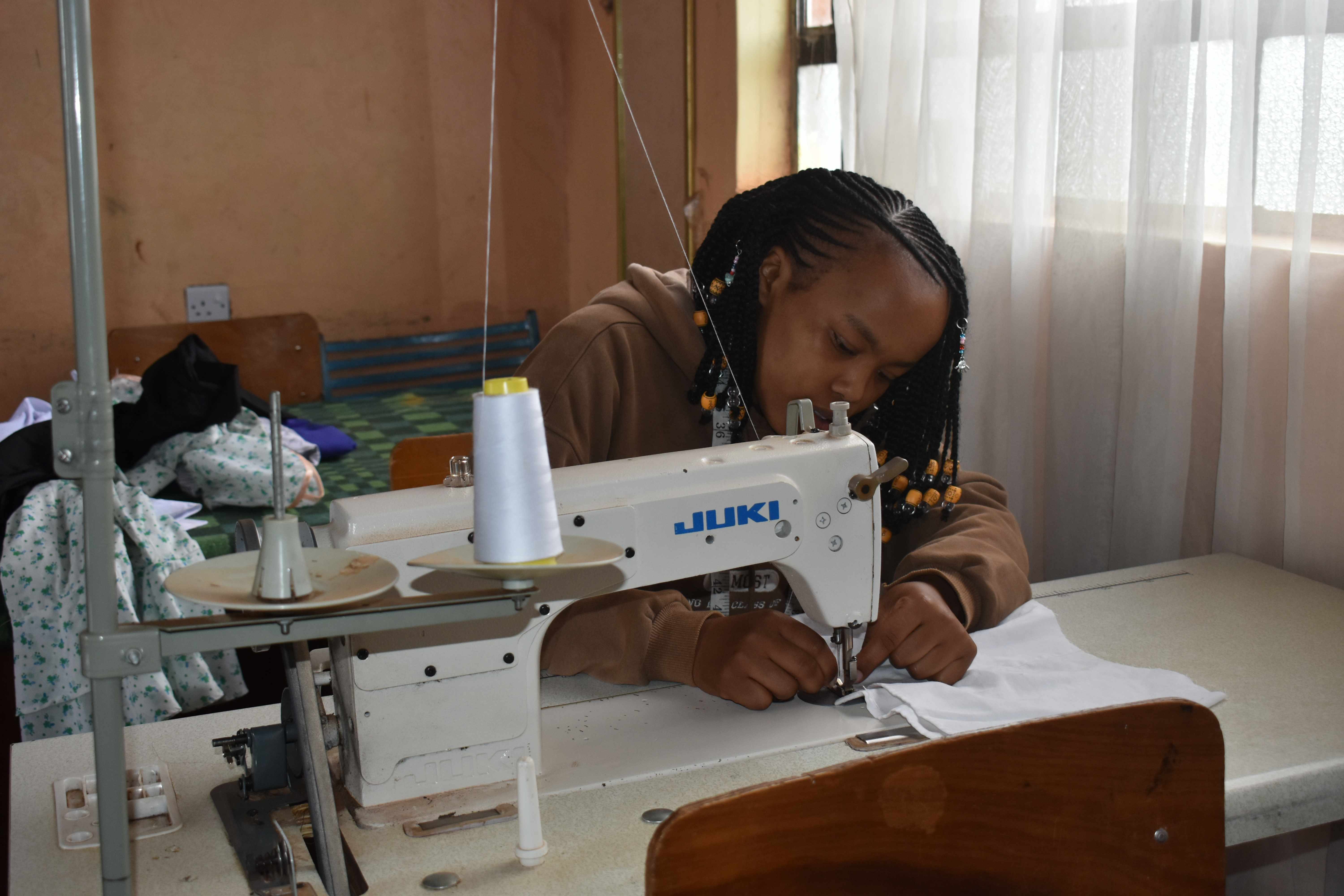 Dressmaking & Tailoring students at Nyaga VTC