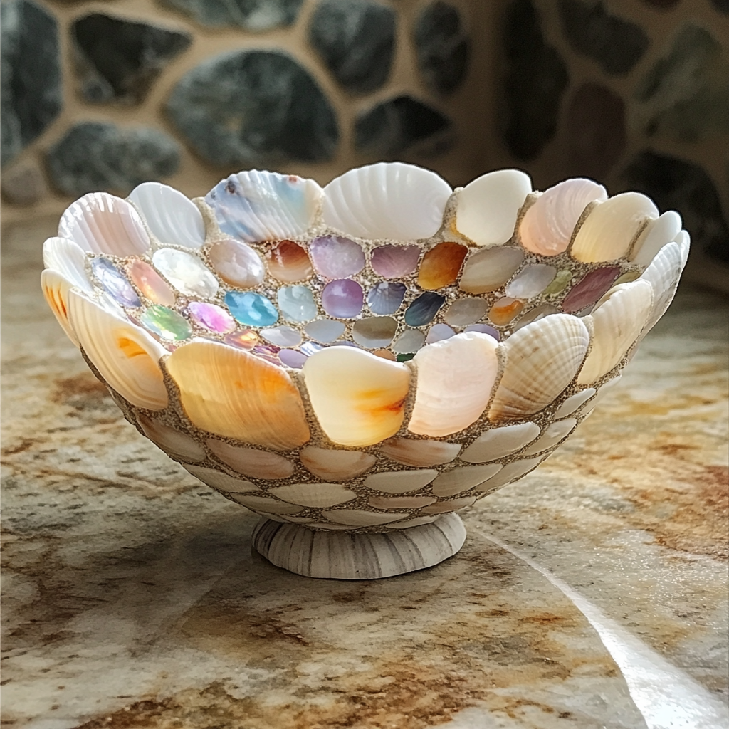 Coupe artisanale en coquillages