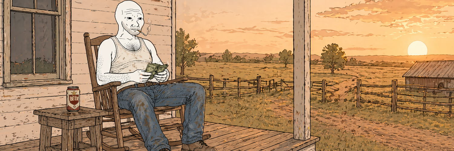 Unc on porch with porch background scene