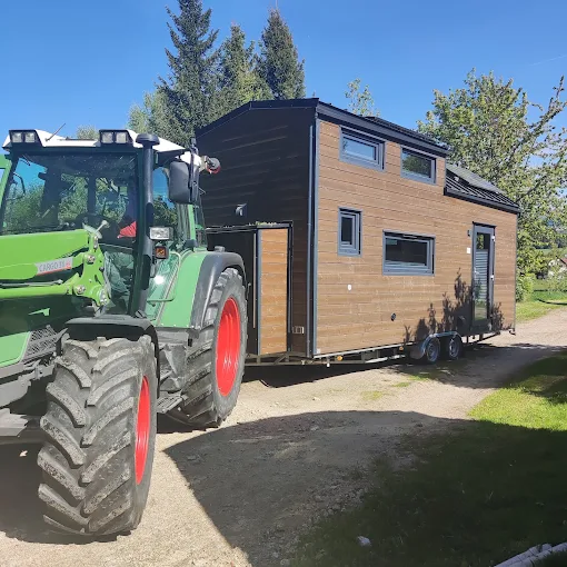 Tiny House beim Transport