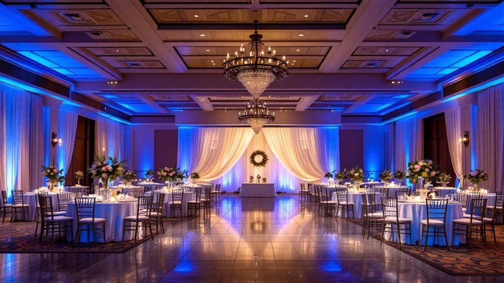 Blue Wedding Reception