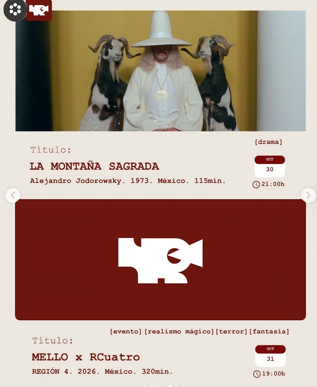 Póster de LA MONTAÑA SAGRADA