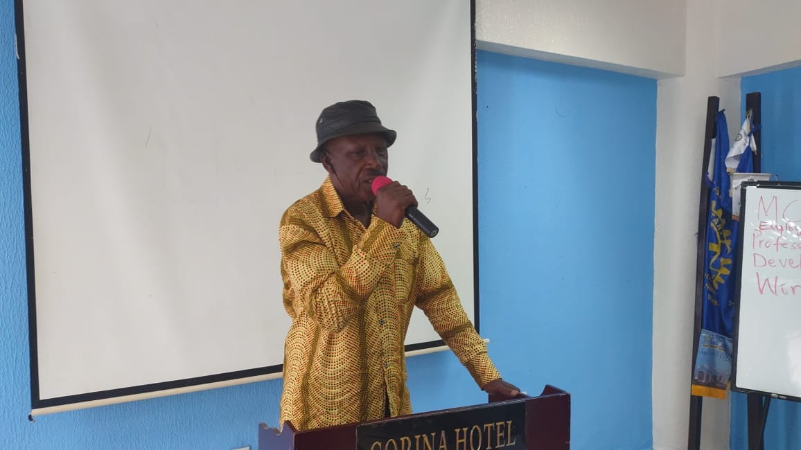 Speaker at hotel conference