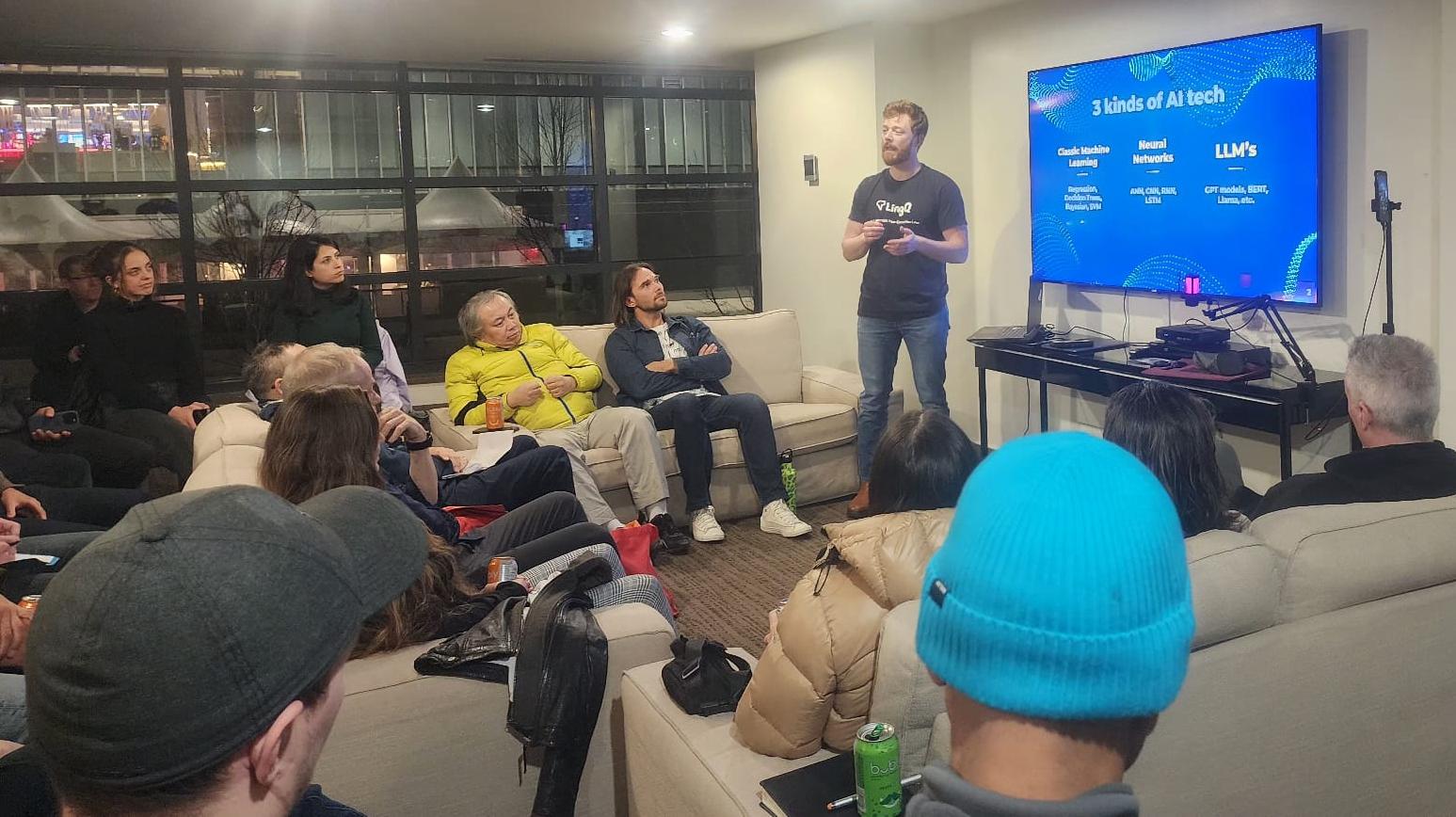 AI community meetup in progress